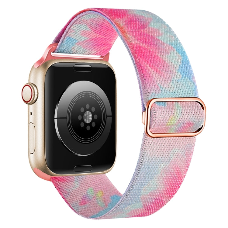 For Apple Watch Ultra 49mm Painted Pattern Nylon Replacement Watch Band(Flower Butterfly) - free shipping - PMC Jewellery - Order now!