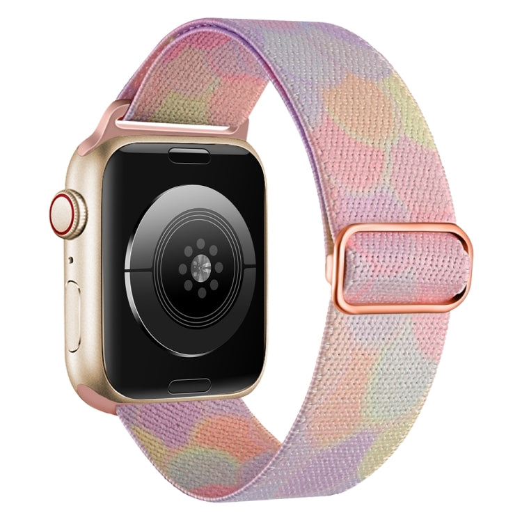 For Apple Watch 5 44mm Painted Pattern Nylon Replacement Watch Band(Symphony Bubbles) - Watch Bands by PMc TechLife | Online Shopping South Africa | PMc TechLife | Buy Now Pay Later Mobicred