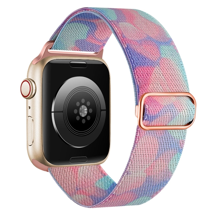 For Apple Watch 5 44mm Painted Pattern Nylon Replacement Watch Band(Water Fluid) - Watch Bands by PMc TechLife | Online Shopping South Africa | PMc TechLife | Buy Now Pay Later Mobicred