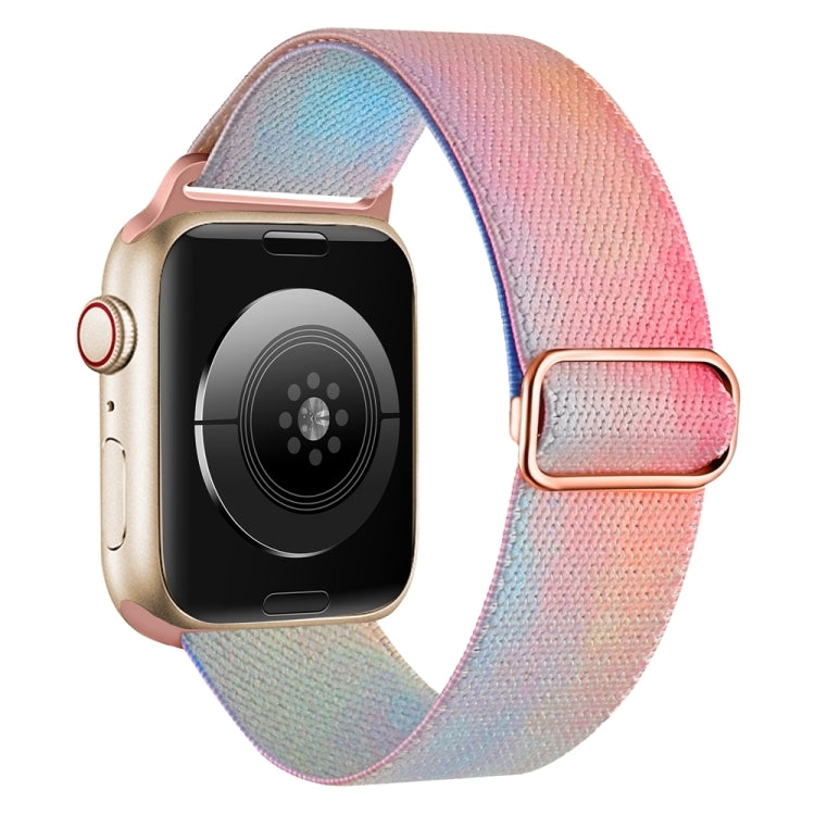 For Apple Watch 9 45mm Painted Pattern Nylon Replacement Watch Band(Symphony Aurora) - free shipping - PMc TechLife - Order now!