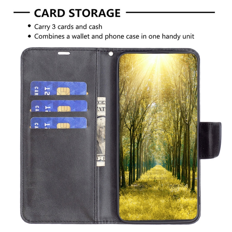 For Realme C53 Lambskin Texture Pure Color Flip Leather Phone Case(Black) - Realme Cases by PMC TechLife | Online Shopping South Africa | PMC TechLife | Buy Now Pay Later Mobicred