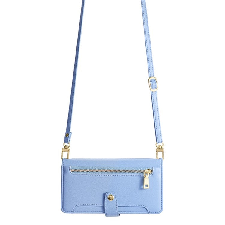 For Infinix Note 40 5G Sheep Texture Cross-body Zipper Wallet Leather Phone Case(Blue) - Infinix Cases by PMC TechLife | Online Shopping South Africa | PMC TechLife | Buy Now Pay Later Mobicred