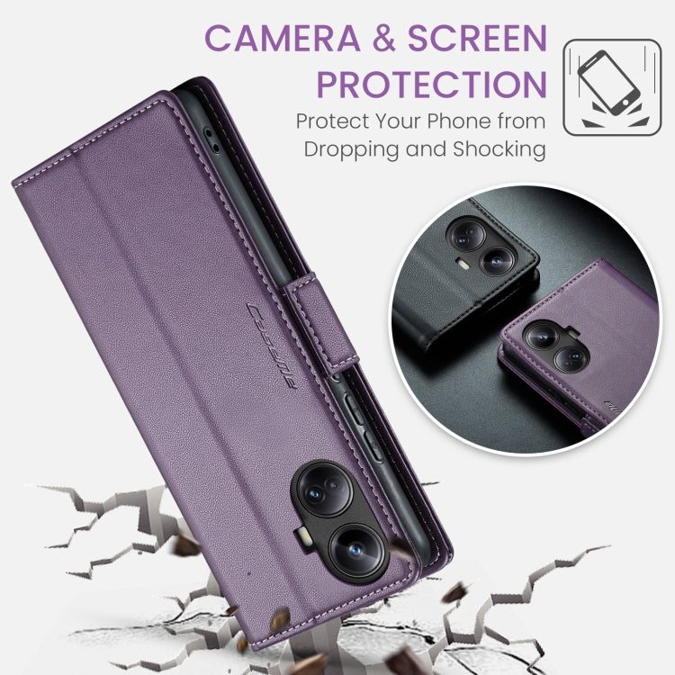 For Realme 10 Pro+ CaseMe 023 Butterfly Buckle Litchi Texture RFID Anti-theft Leather Phone Case(Pearly Purple) - Realme Cases by CaseMe | Online Shopping South Africa | PMC Jewellery | Buy Now Pay Later Mobicred