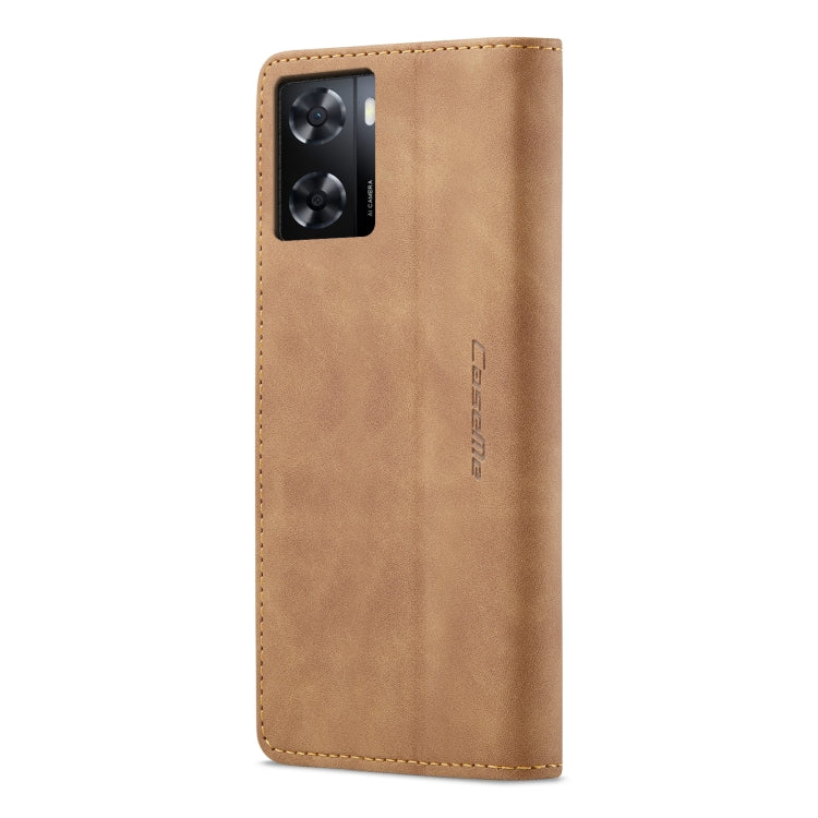 For OPPO A57 4G Global/A57S 4G Global/A77 4G Global CaseMe 013 Multifunctional Horizontal Flip Leather Phone Case(Brown) - OPPO Cases by CaseMe | Online Shopping South Africa | PMC Jewellery | Buy Now Pay Later Mobicred