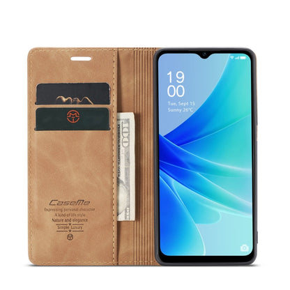 For OPPO A57 4G Global/A57S 4G Global/A77 4G Global CaseMe 013 Multifunctional Horizontal Flip Leather Phone Case(Brown) - OPPO Cases by CaseMe | Online Shopping South Africa | PMC Jewellery | Buy Now Pay Later Mobicred