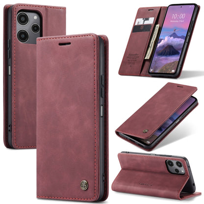 For Xiaomi Redmi 12 4G / 12 5G／Note 12R CaseMe 013 Multifunctional Horizontal Flip Leather Phone Case(Wine Red) - Xiaomi Cases by CaseMe | Online Shopping South Africa | PMC Jewellery | Buy Now Pay Later Mobicred