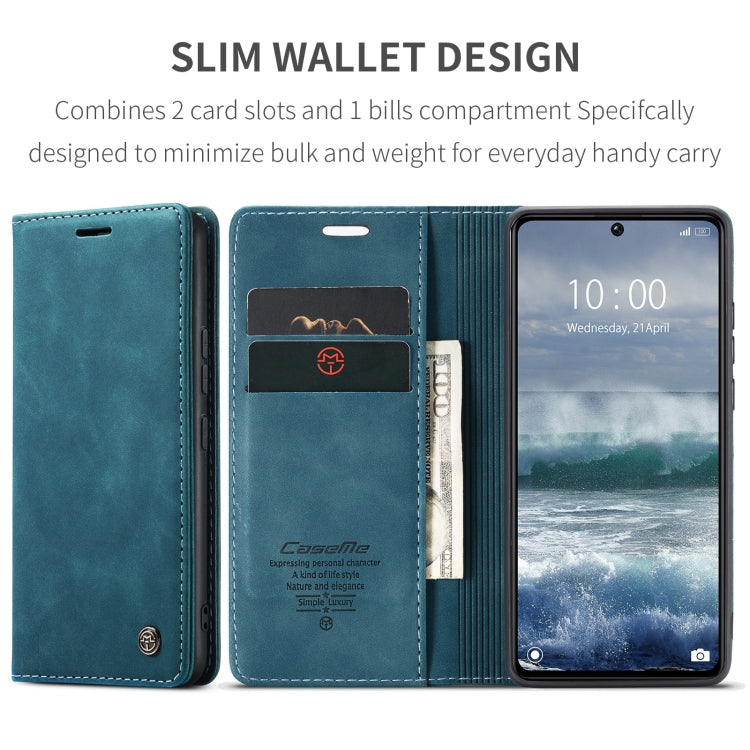 For Xiaomi Redmi Note 13 Pro 5G CaseMe 013 Multifunctional Horizontal Flip Leather Phone Case(Blue) - Xiaomi Cases by CaseMe | Online Shopping South Africa | PMC Jewellery | Buy Now Pay Later Mobicred