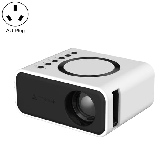 T300S 320x240 24ANSI Lumens Mini LCD Projector Supports Wired & Wireless Same Screen, Specification:AU Plug(White) - Mini Projector by PMC Jewellery | Online Shopping South Africa | PMC Jewellery | Buy Now Pay Later Mobicred