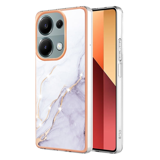 For Xiaomi Poco M6 Pro 4G Electroplating Marble Dual-side IMD Phone Case(White 006) - Xiaomi Cases by PMC Jewellery | Online Shopping South Africa | PMC Jewellery | Buy Now Pay Later Mobicred