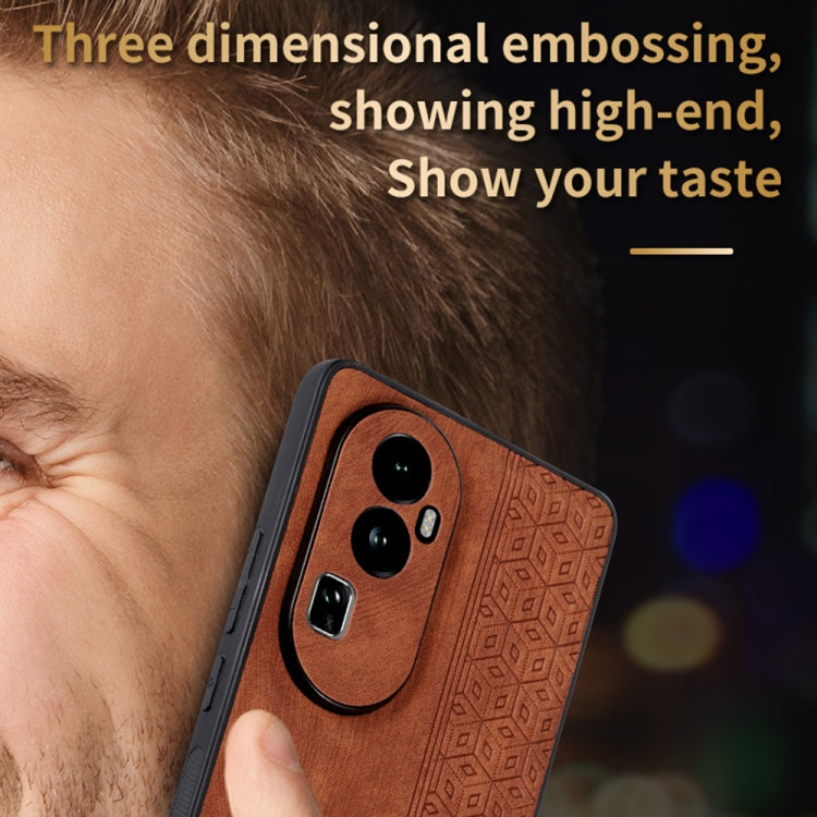 For OPPO Reno10 Pro+ AZNS 3D Embossed Skin Feel Phone Case(Black) - OPPO Cases by AZNS | Online Shopping South Africa | PMC TechLife