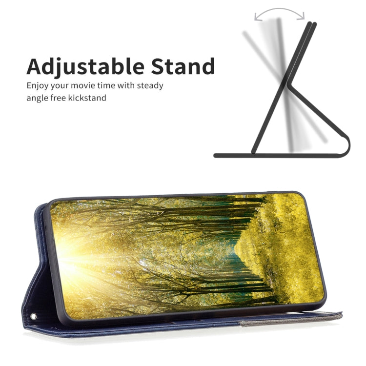 For iPhone 16 Rhombus Texture Magnetic Leather Phone Case(Blue) - iPhone 16 Cases by PMC TechLife | Online Shopping South Africa | PMC TechLife | Buy Now Pay Later Mobicred