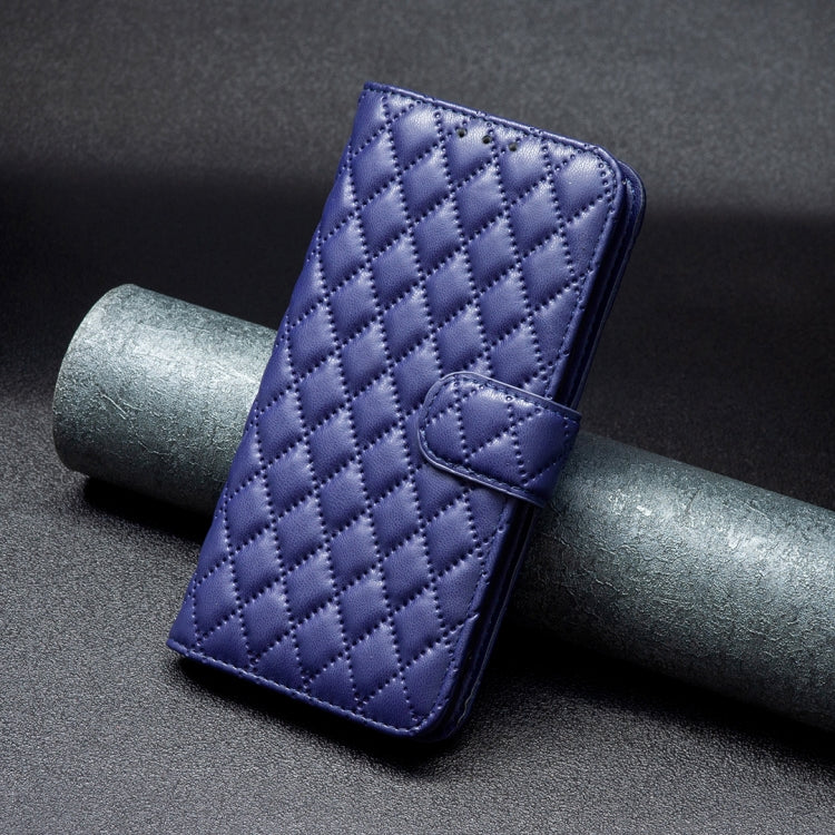 For iPhone 16 Plus Diamond Lattice Wallet Flip Leather Phone Case(Blue) - iPhone 16 Plus Cases by PMC TechLife | Online Shopping South Africa | PMC TechLife | Buy Now Pay Later Mobicred