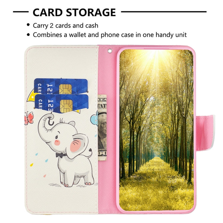 For iPhone 16 Pro Colored Drawing Pattern Flip Leather Phone Case(Umbrella Elephant) - iPhone 16 Pro Cases by PMC TechLife | Online Shopping South Africa | PMC TechLife | Buy Now Pay Later Mobicred
