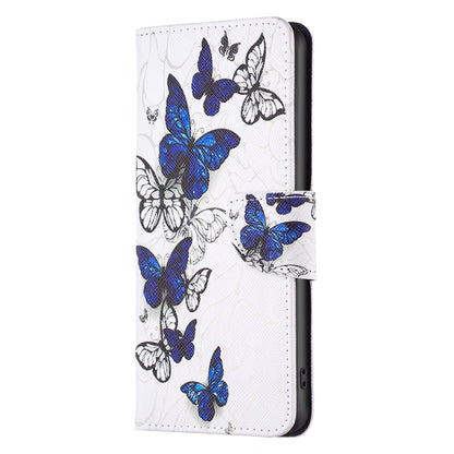 For iPhone 16 Plus Colored Drawing Pattern Flip Leather Phone Case(Butterflies) - iPhone 16 Plus Cases by PMC Jewellery | Online Shopping South Africa | PMC Jewellery | Buy Now Pay Later Mobicred