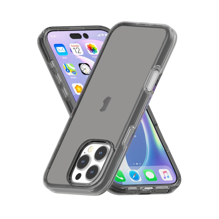 For iPhone 16 Pro Max Shockproof Terminator Transparent Phone Case(Grey) - iPhone 16 Pro Max Cases by PMC TechLife | Online Shopping South Africa | PMC TechLife | Buy Now Pay Later Mobicred