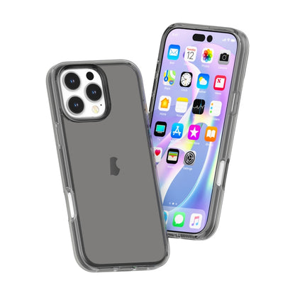 For iPhone 16 Pro Shockproof Terminator Transparent Phone Case(Grey) - iPhone 16 Pro Cases by PMC Jewellery | Online Shopping South Africa | PMC Jewellery | Buy Now Pay Later Mobicred