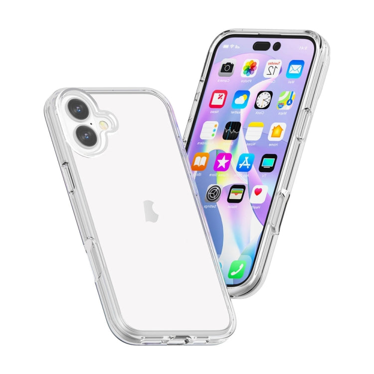 For iPhone 16 Shockproof Terminator Transparent Phone Case(Transparent) - iPhone 16 Cases by PMC Jewellery | Online Shopping South Africa | PMC Jewellery | Buy Now Pay Later Mobicred