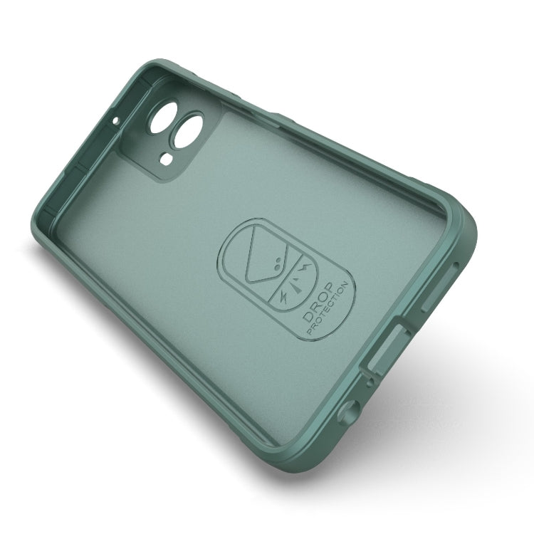 For Motorola Moto G34 5G Magic Shield TPU + Flannel Phone Case(Black) - Motorola Cases by PMC TechLife | Online Shopping South Africa | PMC TechLife | Buy Now Pay Later Mobicred