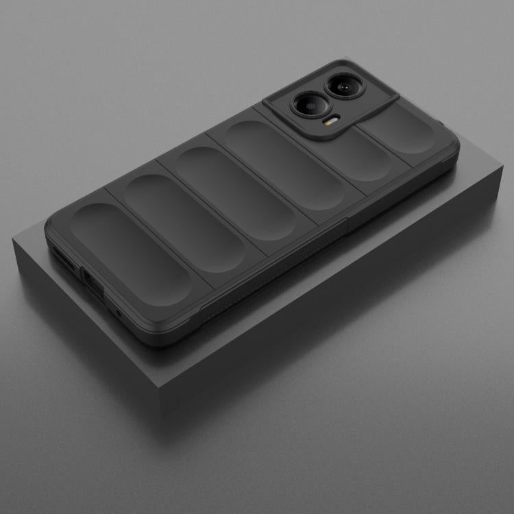 For Motorola Moto G24 4G Global Magic Shield TPU + Flannel Phone Case(Black) - free shipping - PMC TechLife - Order now!