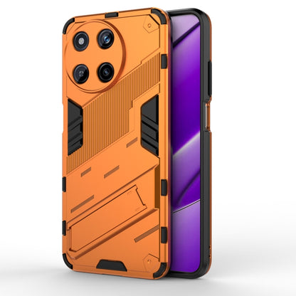 For Realme 11 4G Global Punk Armor 2 in 1 PC + TPU Phone Case with Holder(Orange) - Realme Cases by PMC Jewellery | Online Shopping South Africa | PMC Jewellery | Buy Now Pay Later Mobicred