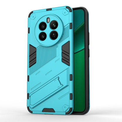 For Realme 12+ 5G Global Punk Armor 2 in 1 PC + TPU Phone Case with Holder(Blue) - Realme Cases by PMC Jewellery | Online Shopping South Africa | PMC Jewellery | Buy Now Pay Later Mobicred