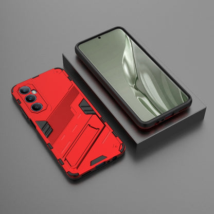 For Realme C65 4G Global Punk Armor 2 in 1 PC + TPU Phone Case with Holder(Red) - Realme Cases by PMC Jewellery | Online Shopping South Africa | PMC Jewellery | Buy Now Pay Later Mobicred