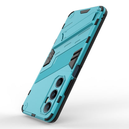 For Realme C65 4G Global Punk Armor 2 in 1 PC + TPU Phone Case with Holder(Blue) - Realme Cases by PMC Jewellery | Online Shopping South Africa | PMC Jewellery | Buy Now Pay Later Mobicred