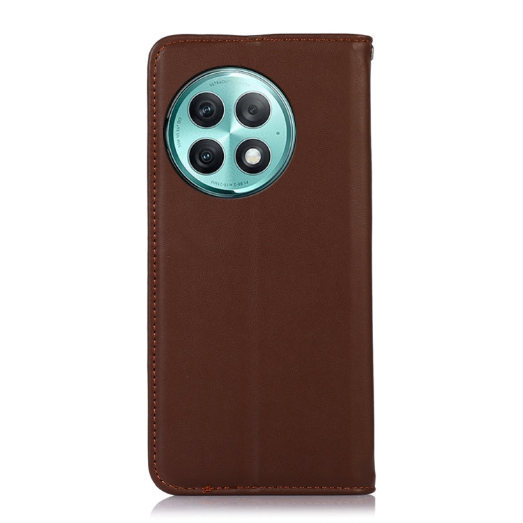For OnePlus Ace 2 Pro KHAZNEH Nappa Top Layer Cowhide Leather Phone Case(Brown) - OnePlus Cases by PMC TechLife | Online Shopping South Africa | PMC TechLife | Buy Now Pay Later Mobicred