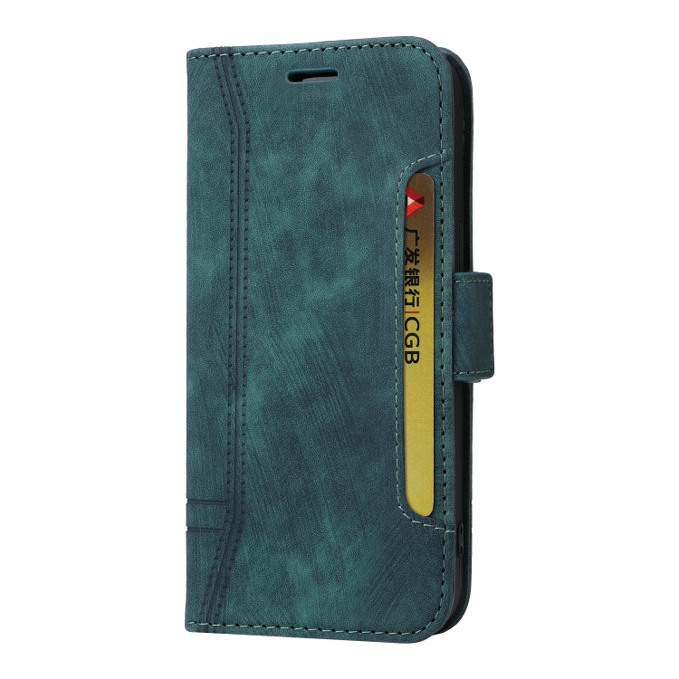 For Samsung Galaxy S24 Ultra BETOPNICE Dual-side Buckle Leather Phone Case(Green) - Galaxy Phone Cases by BETOPNICE | Online Shopping South Africa | PMC Jewellery | Buy Now Pay Later Mobicred