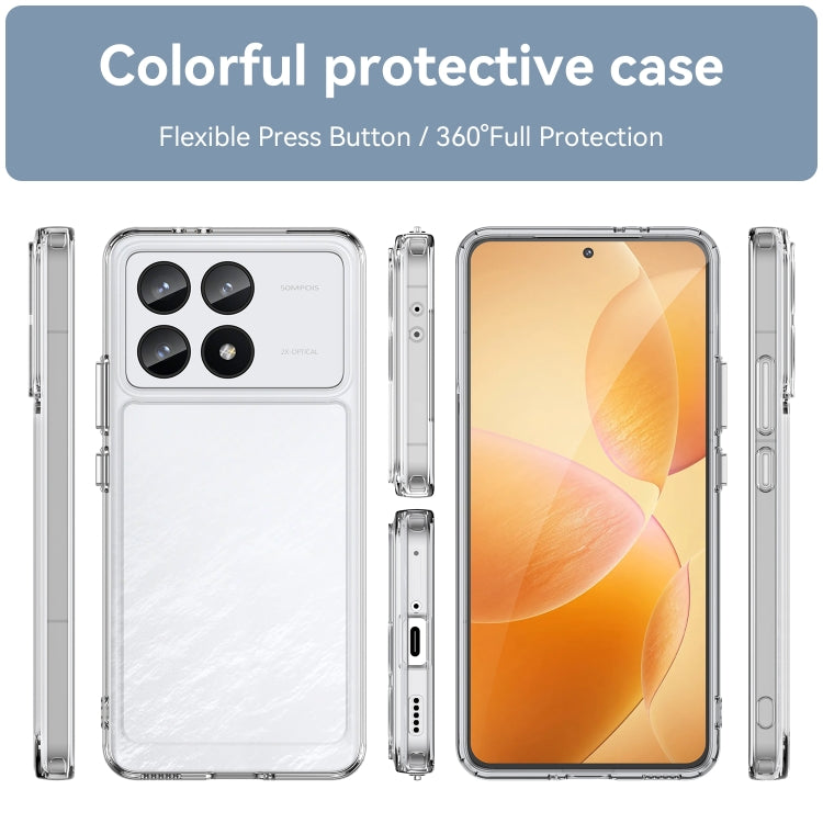 For Xiaomi Redmi K70 Pro Candy Series TPU Phone Case(Transparent) - K70 Pro Cases by PMC Jewellery | Online Shopping South Africa | PMC Jewellery | Buy Now Pay Later Mobicred