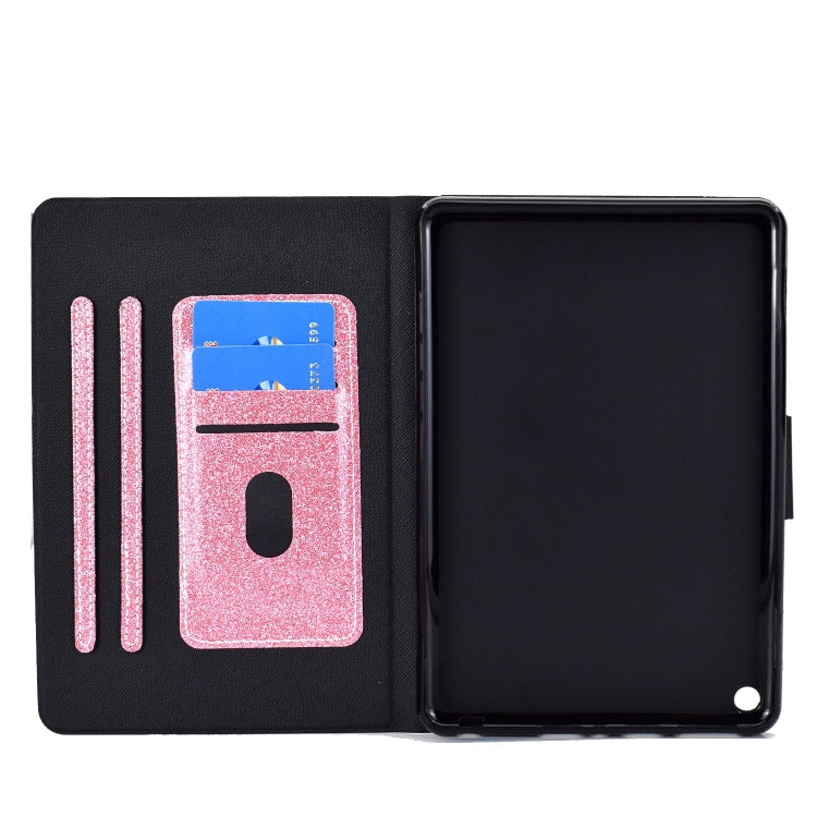 For Amazon Fire Max 11 2023 Glitter Powder Smart Leather Tablet Case(Pink) - free shipping - PMC TechLife - Order now!