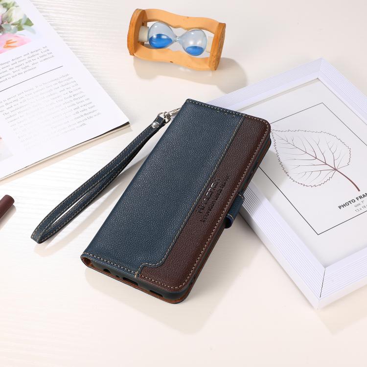 For iPhone 17 Air KHAZNEH Litchi Texture Leather RFID Phone Case(Blue) - free shipping - PMc TechLife - Order now!