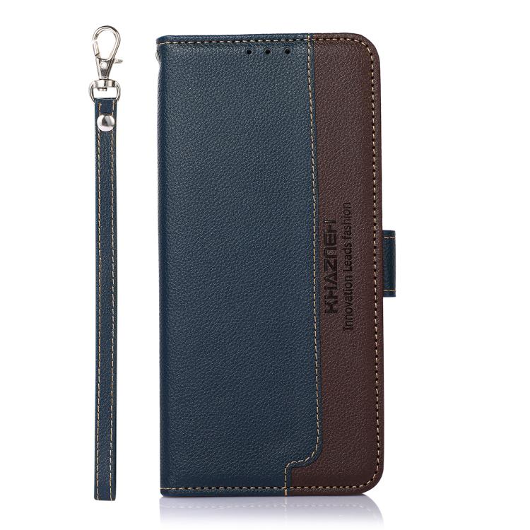 For iPhone 17 Air KHAZNEH Litchi Texture Leather RFID Phone Case(Blue) - free shipping - PMc TechLife - Order now!