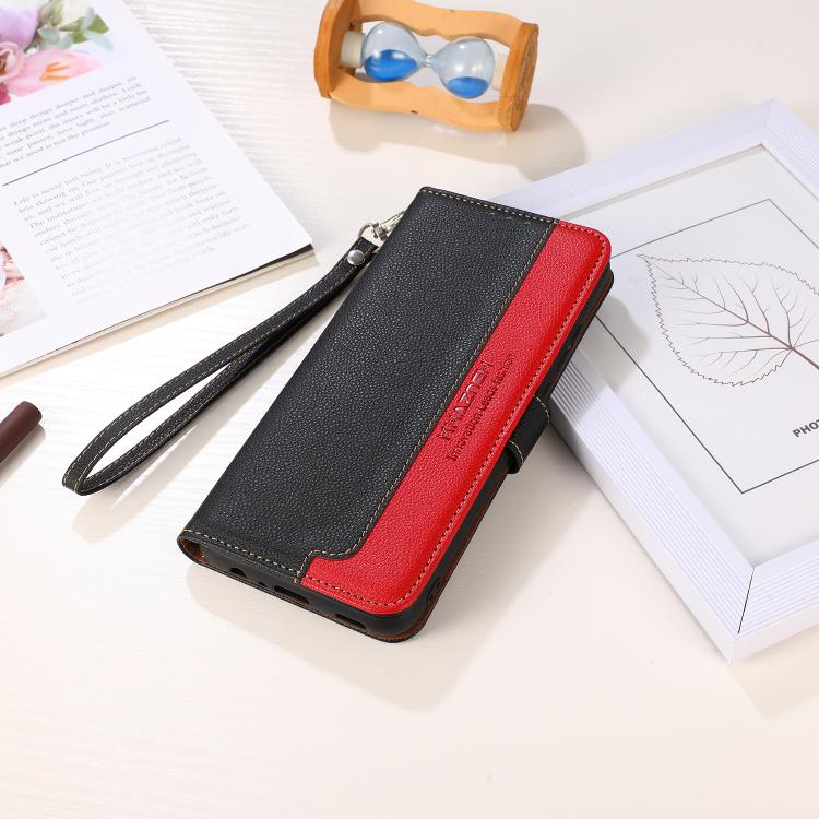 For iPhone 17 Pro KHAZNEH Litchi Texture Leather RFID Phone Case(Black) - free shipping - PMc TechLife - Order now!