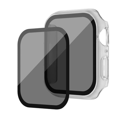 For Apple Watch Ultra 49mm Frosted PC + Anti-spy Tempered Film Integrated Watch Protective Case(Transparent) - Watch Cases by PMC Jewellery | Online Shopping South Africa | PMC Jewellery | Buy Now Pay Later Mobicred