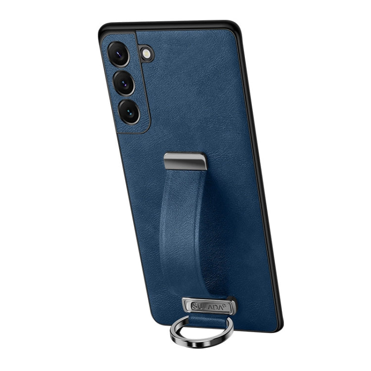 For Samsung Galaxy S24 5G SULADA PC Hybrid Leather Texture Skin Feel Shockproof Phone Case(Blue) - Galaxy S24 5G Cases by SULADA | Online Shopping South Africa | PMC Jewellery | Buy Now Pay Later Mobicred