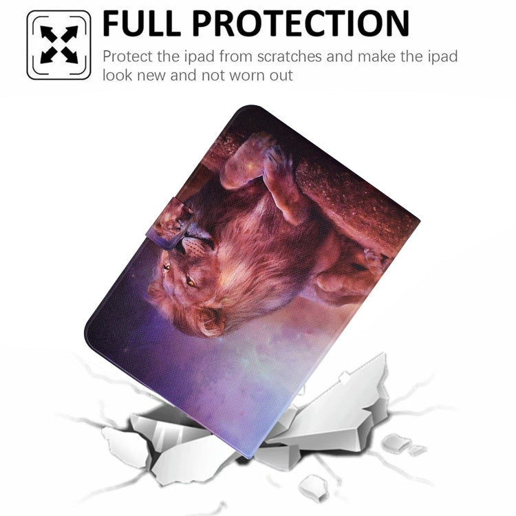 For Amazon Fire Max 11 2023 Colored Drawing Smart Leather Tablet Case(Lion King) - Amazon by PMC TechLife | Online Shopping South Africa | PMC TechLife | Buy Now Pay Later Mobicred