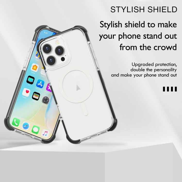 For iPhone 16 Pro Acrylic Magsafe Magnetic Shockproof Phone Case(Orange) - iPhone 16 Pro Cases by PMC Jewellery | Online Shopping South Africa | PMC Jewellery | Buy Now Pay Later Mobicred