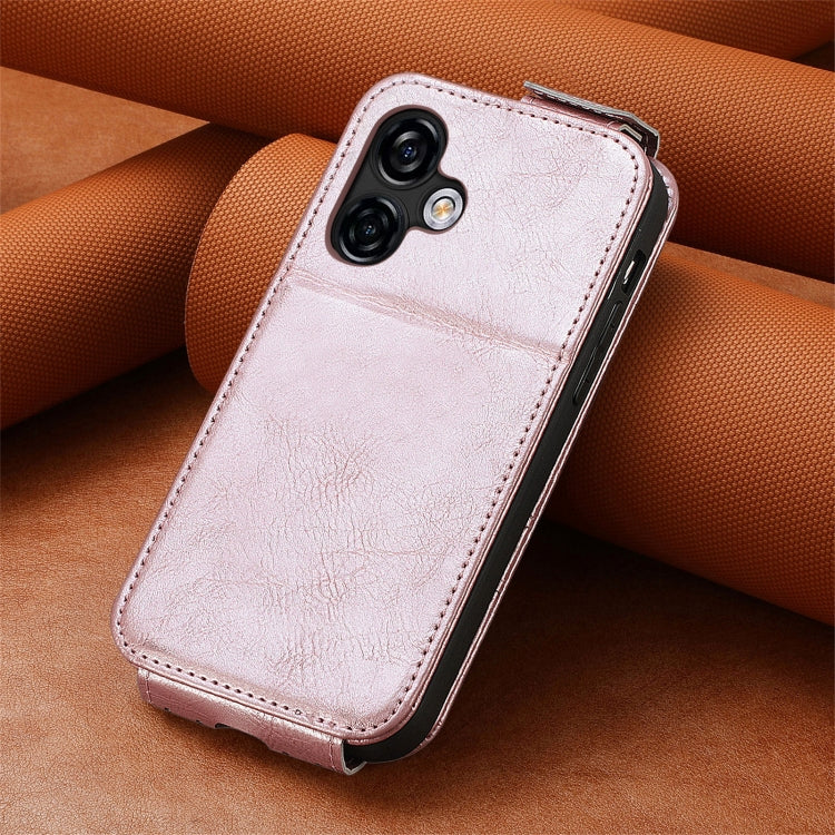 For Ulefone Note 16 Pro Zipper Wallet Vertical Flip Leather Phone Case(Rose Gold) - Ulefone Cases by PMC Jewellery | Online Shopping South Africa | PMC Jewellery | Buy Now Pay Later Mobicred