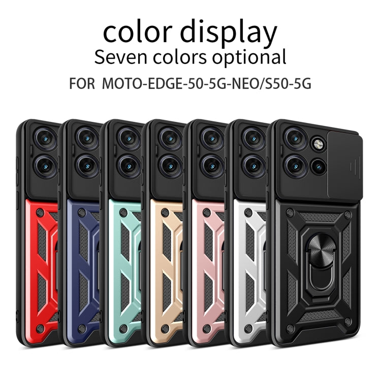 For Motorola Edge 50 Neo Sliding Camera Cover Design TPU+PC Phone Case(Red) - free shipping - PMC TechLife - Order now!