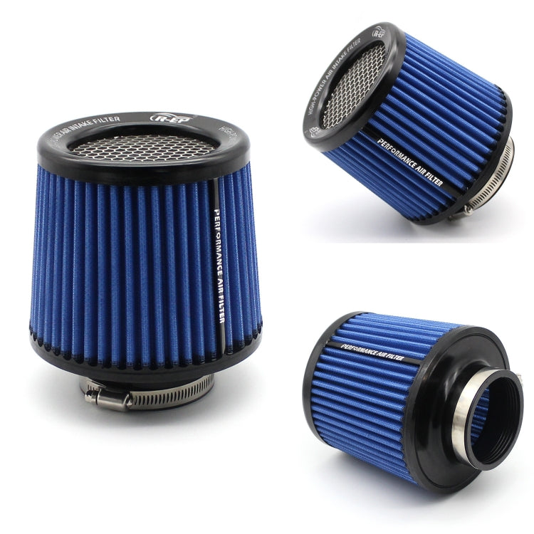 XH-UN077-079 Car High Flow Cold Cone Engine Air Intake Filter, Size:63mm(Blue) - Air Intake System by PMC Jewellery | Online Shopping South Africa | PMC Jewellery | Buy Now Pay Later Mobicred