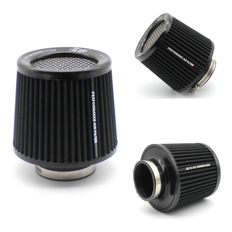 XH-UN077-079 Car High Flow Cold Cone Engine Air Intake Filter, Size:76mm(Black) - Air Intake System by PMC Jewellery | Online Shopping South Africa | PMC Jewellery | Buy Now Pay Later Mobicred