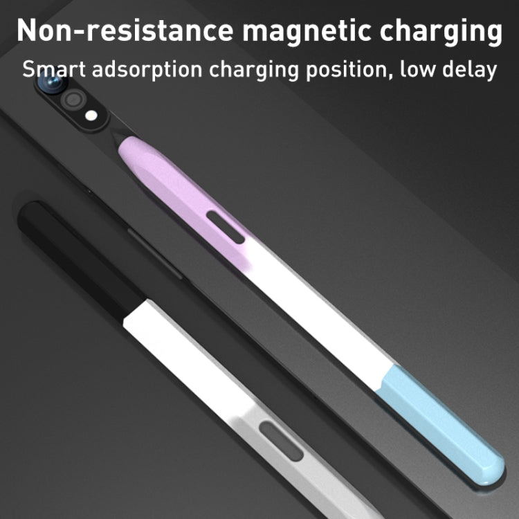 For Samsung Galaxy Tab S7 LOVE MEI Rainbow Liquid Silicone Protective Pen Case(Black) - Pencil Accessories by LOVE MEI | Online Shopping South Africa | PMC TechLife