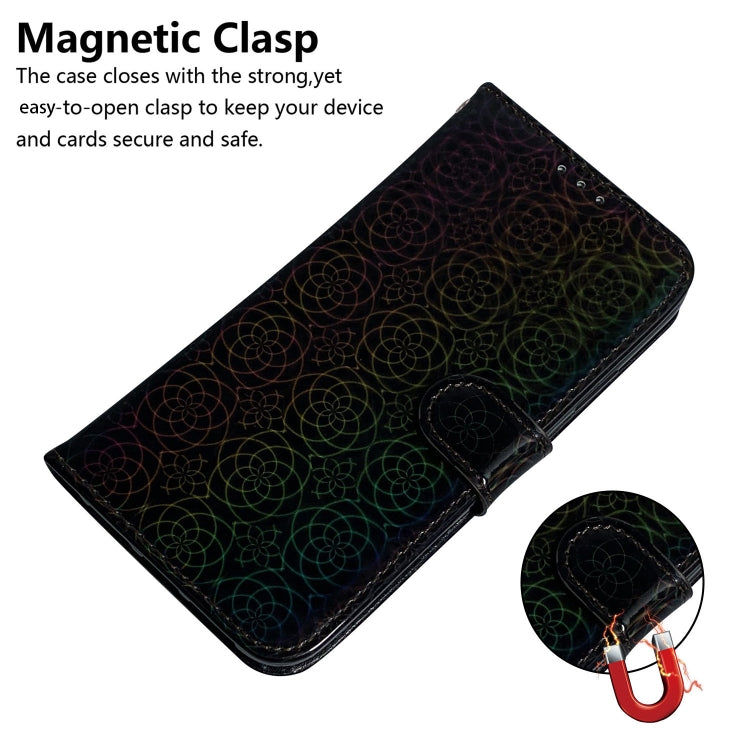 For iPhone 16 Pro Colorful Magnetic Buckle Leather Phone Case(Black) - free shipping - PMC TechLife - Order now!
