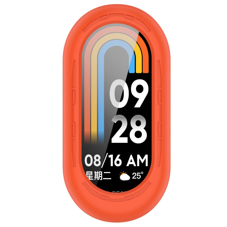 For Xiaomi Mi Band 8 Pure Color Silicone Watch Protective Case(Official Orange) - Watch Cases by PMC Jewellery | Online Shopping South Africa | PMC Jewellery