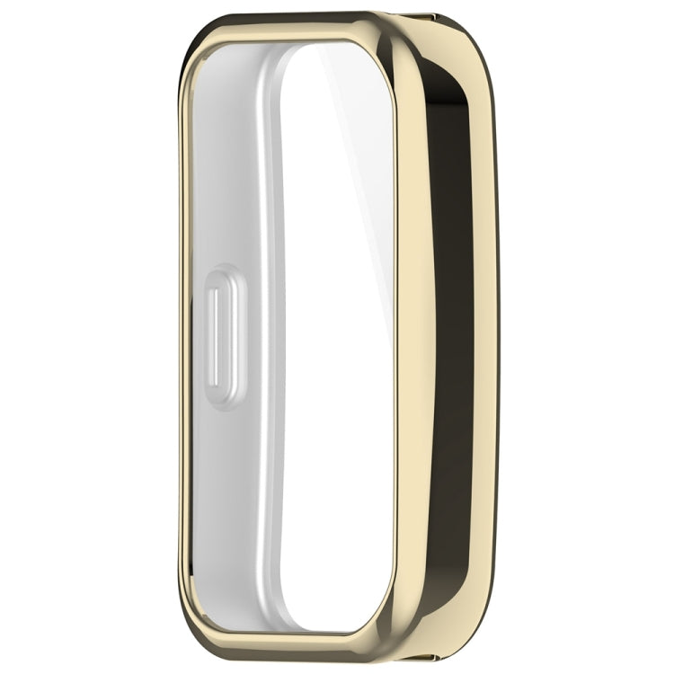 For Huawei Band 8 Full Coverage TPU Electroplating Watch Protective Case(Light Gold) - Watch Cases by PMC Jewellery | Online Shopping South Africa | PMC Jewellery