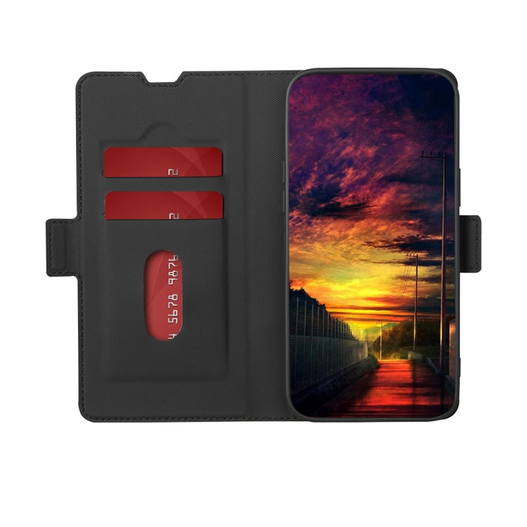 For Realme 11 Pro 5G / 11 Pro+ 5G Twill Texture Side Button Leather Phone Case(Black) - Realme Cases by PMC TechLife | Online Shopping South Africa | PMC TechLife | Buy Now Pay Later Mobicred