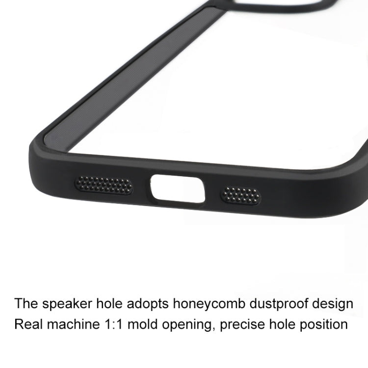 For iPhone 16 Pro Frosted TPU + Transparent PC Phone Case(Black) - free shipping - PMC TechLife - Order now!
