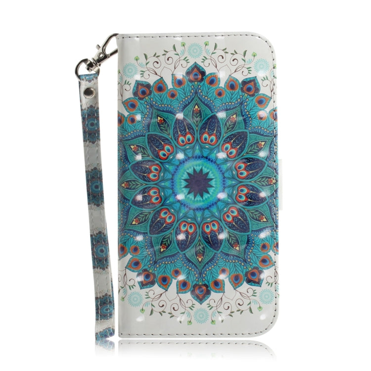 For Motorola Edge 2024 3D Colored Flip Leather Phone Case(Peacock Wreath) - Motorola Cases by PMC Jewellery | Online Shopping South Africa | PMC Jewellery | Buy Now Pay Later Mobicred