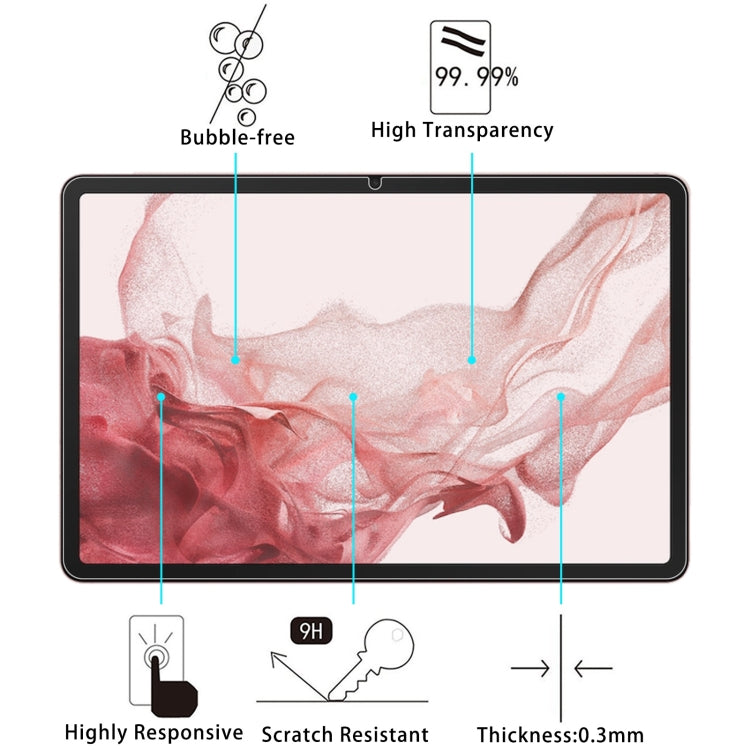 For Samsung Galaxy Tab S9 Plus 2pcs 9H 0.3mm Explosion-proof Tempered Glass Film - free shipping - PMC Jewellery - Order now!
